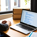 **Prompt:** A student intensely focused at a desk covered in open textbooks, a laptop displaying a Trello board with tasks in "To Do," "In Progress," and "Completed" columns, and a Pomodoro timer showing 2 minutes left on a 25-minute work interval. The scene should convey productivity and organization. Natural light streaming in from a window.